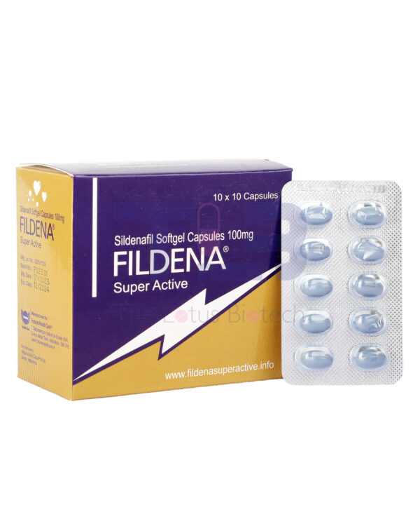 Fildena Super Active 100mg Sildenafil Citrate Tablets