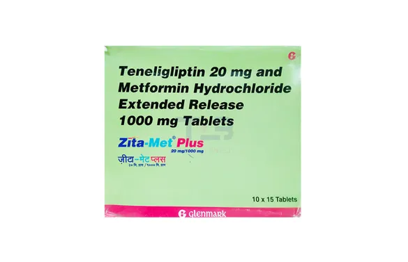 Zita-Met Plus 20mg/1000mg Tablet ER