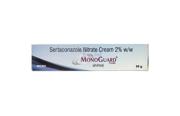 Monoguard 2% Cream, containing sertaconazole nitrate 2% w/w, is an effective antifungal treatment for various skin infections. It provides rapid relief from itching and irritation, promoting healing and restoring healthy skin.